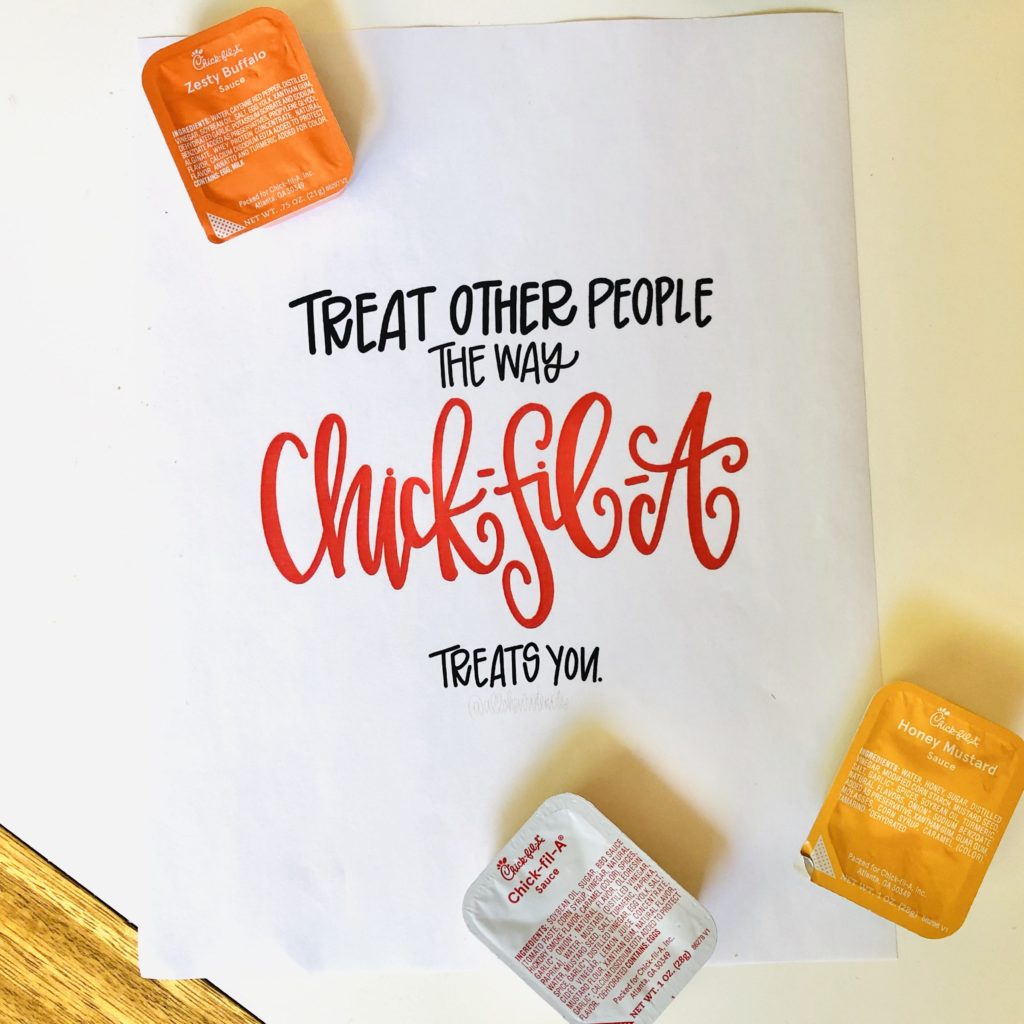 Treat Other People the Way Chickfila Treats You